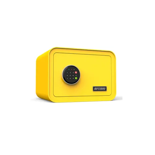 Aifeibao Square Metal Safe, BGXMD25 Yellow